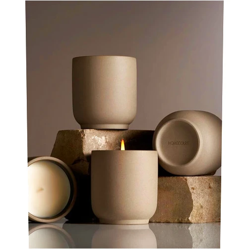 Homecourt Signature Scents Candle Collection - Cece Candle, Cipres Mint Candle, Neroli Leaf Candle, Steeped Rose Candle, Soy Wax Blend, Organic Cotton Wick, 60-Hour Burn Time