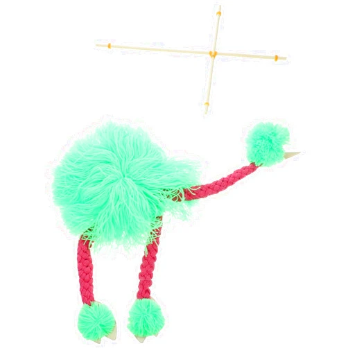 Abaodam Flamingo Puppet Plush Flamingo Marionettes with Strings Parent-Child Interactive Animal Puppet