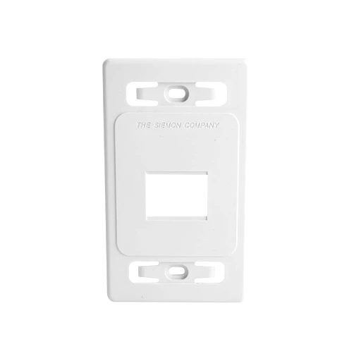Siemon MX-FP-S-02-02 Max-Module Face-Plate, 2-Port, 1-Gang, White