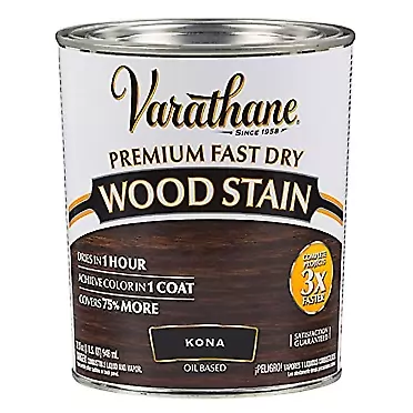 Varathane 262010 Premium Fast Dry Wood Stain, Quart, Kona Quart Kona