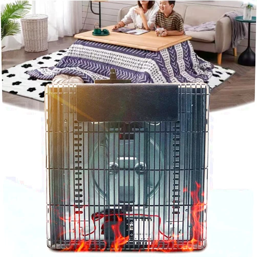 DYK&NX Hanging Under Heater, Kotatsu Heater for Coffee Table, with Overheat Tipover Protection Thermostat 2 Modes, 600W Quiet Space Heater for Home Tent Bedroom Office Desk