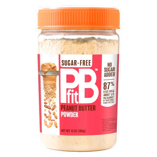 PBfit No Sugar Added, Made with Erythritol and Monk Fruit, All-Natural Peanut Butter Powder from 368g (13 Ounces)