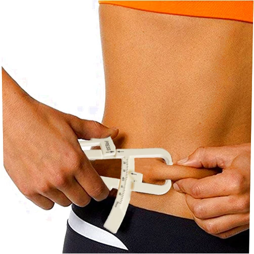 HemeraPhit Personal Body Fat Tester Body Calculator Caliper Fitness Clip Fat Measurement Tool with Slim Chart Keep and Skinfold Test Instrument