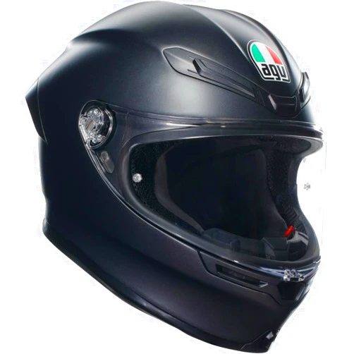 AGV K6 S Solid Motorcycle Helmet Matte Black SM