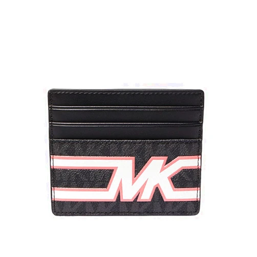 Michael Kors Cooper Graphic Logo Tall Leather Card Case