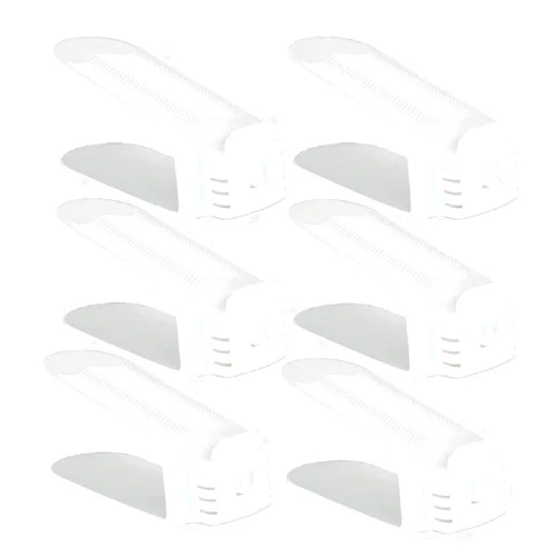 Shoe Slotz 6-Pack Space-Saving Storage Units in Ivory | As Seen on TV | No Assembly Required