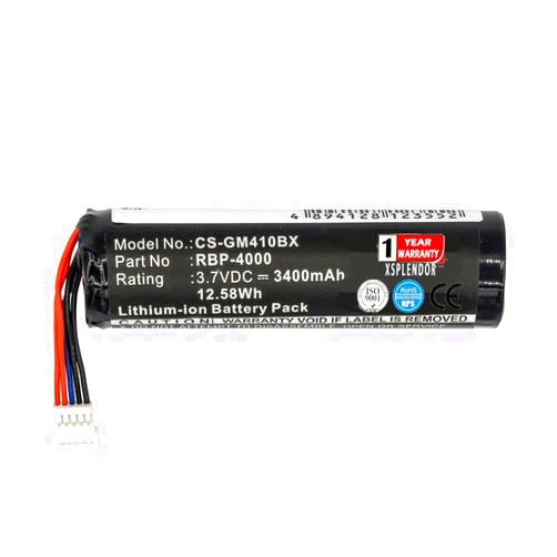 XSPLENDOR XSP 3400mAh Replacement Battery for DATALOGIC GBT4400 GBT4430 GM4100 GM4100-BK-433Mhz GM4130 GM4400 GM4430GRYPHON GM4100 RBP-GM40 Part NO RBP-4000 128000894 Parts Battery Batteries