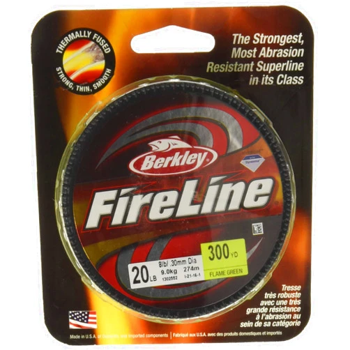 Berkley Fireline Superline Fishing Line, Flame Green, 4lb - 300yd