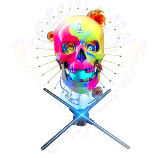 GIWOX 3D Hologram LED Fan, 3D Holographic Video Projector Supports WiFi, Phone App and TF Card, 3D Hologram Video Graphic Advertising Display for Business Exhibition Trade Holiday Show 52 cm