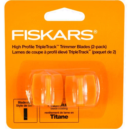 Fiskars 157400-1001 Titanium TripleTrack High Profile Cutting Replacement Blades , Orange