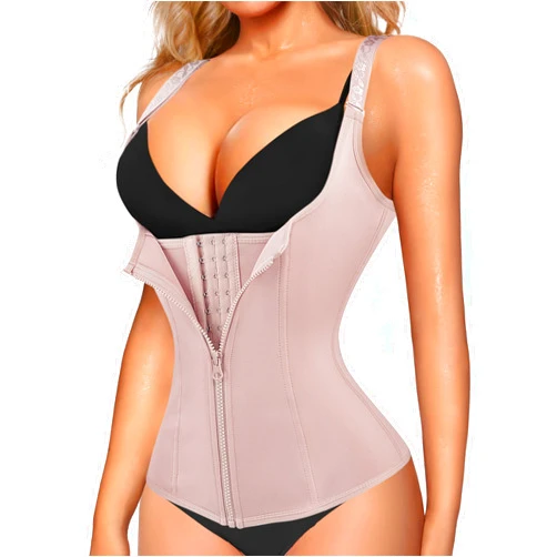 LODAY Waist Trainer Corset for Women Tummy Control Sport Workout Body Shaper Black