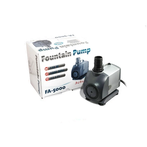 Jebao FA-5000 1200GPH Submersible Fountain Pump for Hydroponics, Aquaponics, Waterfall, Fish Pond