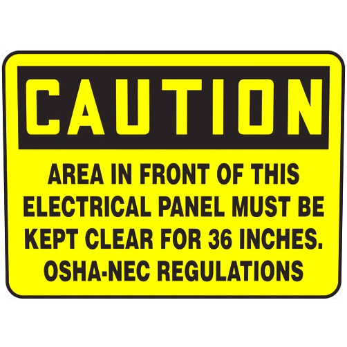 Accuform MELC639VS Adhesive Vinyl Safety Sign, Legend 