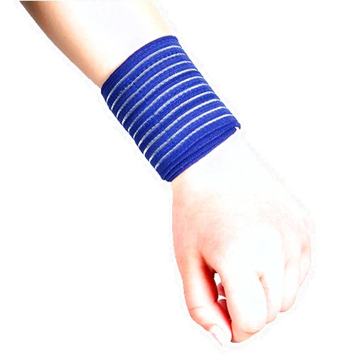 BBOLIVE Wrist Compression Wrap Support Wraps Bandage Brace Guard Injury Pain Sports Pad - Gym Fitness Bandage Straps, Pack of 2
