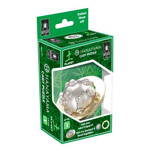 BePuzzled |Planet Hanayama Cast Metal Brain Teaser Puzzle Level 4 Mensa-Rated Puzzles for Kids and Adults Ages 12 and Up