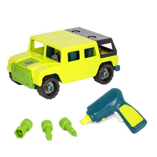 Battat – Construction Toys For Kids, Toddlers – Developmental Toy Vehicle Kit – Take Apart Truck With Screwdriver And Tools – Take-Apart 4X4 – 3 Years + – Take-Apart 4 X 4