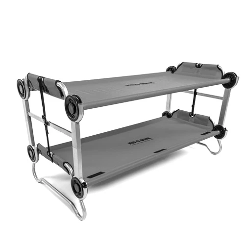 Disc-O-Bed Youth Double Cot Kid-O-Bunk w/ 200 Pound Capacity & Carry Bags