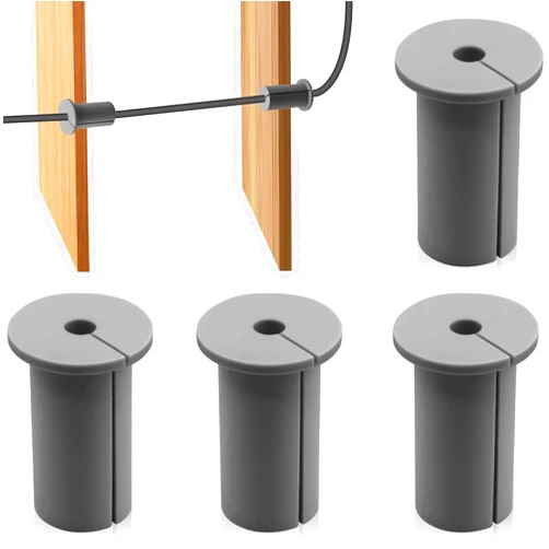 CANIPHA 4Pcs Cable Grommet Routing Kit for Starlink, Wall Grommets for Cables, Wall Cable Through Wall Hole Cover Compatible with Starlink Mount for Protecting Cords, Cable Through Bushings for 1
