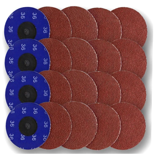 ABN Aluminum Oxide Sanding Discs 25-Pack, 3in, 36 Grit - Metal Sanding Wheels for Surface Prep and Finishing Work