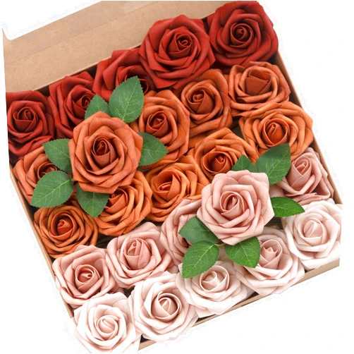 Ling's moment Artificial Flowers, 25Pcs 3