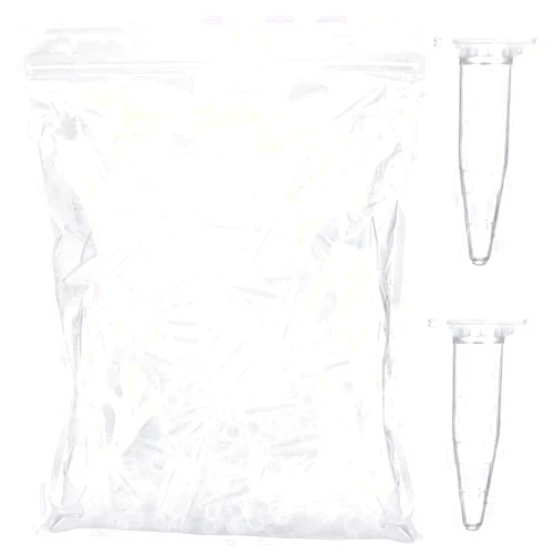 BKMAMLAB 1.5ml Microcentrifuge Tubes 100pcs, EO Sterilized Plastic Small Vials with Caps for Sample Storage without Leakage(100)