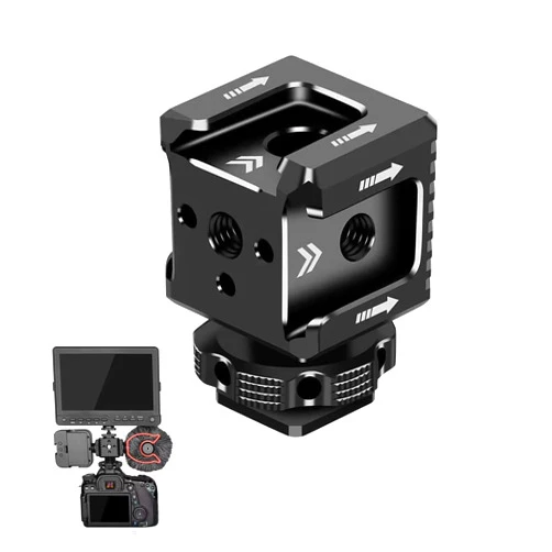 Beusoulover 3 Port Cold Shoe Mount with 1/4