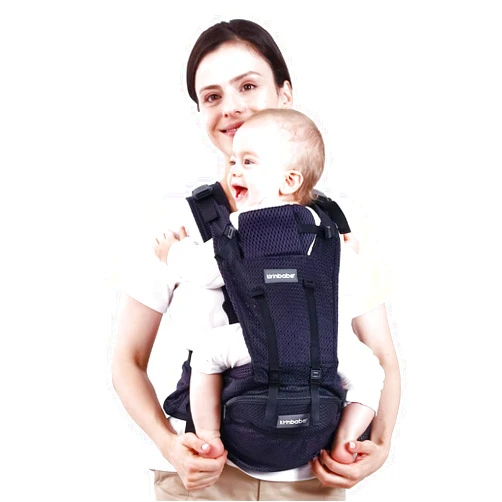 Kirinbabe Baby Carrier with Hip Seat, Detachable 2-in-1 Baby Waist Stool Carrier with Adjustable Shoulder Straps and Storage Bag, Suitable for Babies, Newborns and Toddlers