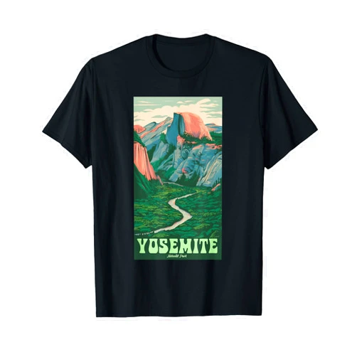 Protect Our National Parks Yosemite Outdoors Tee Yosemite National Park Vintage Half-Dome, Hiking Tunnel View T-Shirt