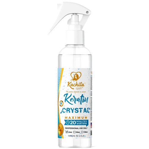 Kachita Spell NEW Keratin Crystal Maximum Kachita Spell 20 min Express HairTreatment long Lasting Blowout Professional Results Straightening and Smoothing Queratina Keratina 16 floz