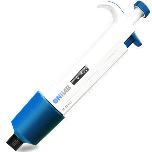 ONiLAB 2-10ML Lab Micropipette, Single Channel Pipette,Adjustable Volume Pipette, Micro Pipettes, High Precision Pipettor,Autoclavable