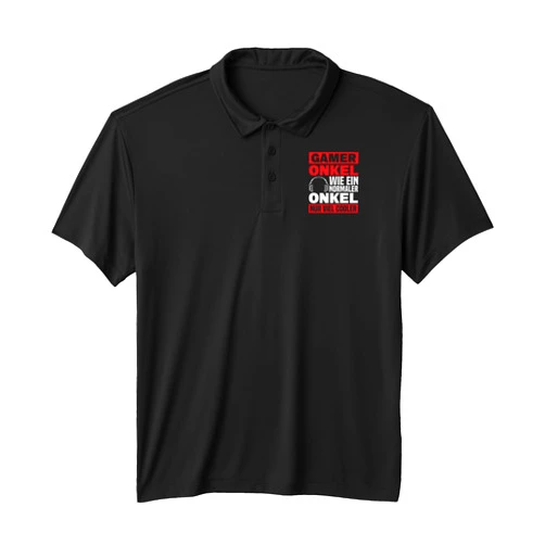 Lustige Zocker & Gaming Sprüche Zocken Geschenk Gaming Gamer Uncle Only Cooler Gamer Performance Polo Shirt