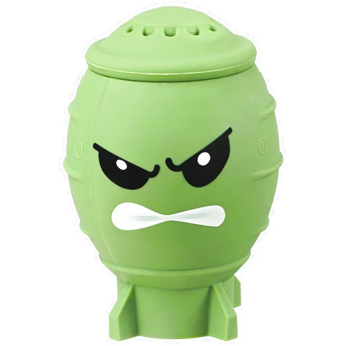 KOLUTI Fun Guy Fridge Deodorizer, Baking Soda Holder for Refrigerator Odor Absorber, Cute Freezer Smell Eliminator and Reusable Silicone Freshener Container, BPA Free-2.8 x 2.8 x 3.7 inches