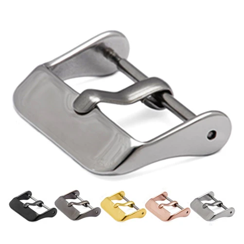BARTON WATCH BANDS - Replacement Buckle - Choice of Colors & Widths - Vacuum PVD Finish