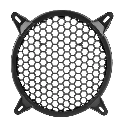 Acouto Car Audio Speaker Cover Car Audio Plastic Mesh Cover Speaker Grill Cover Modification Guard(6 Inch)