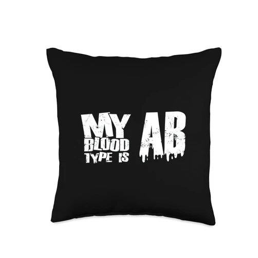 blood group blood inheritance rhesus factor genes Type is AB Rhesus Factor Blood Group Throw Pillow, 16x16, Multicolor