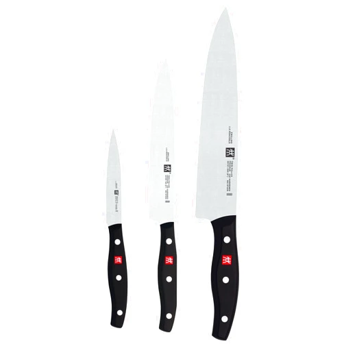 ZWILLING Twin Signature 3-pc German Knife Set, Razor-Sharp, Made in Company-Owned German Factory with Special Formula Steel perfected for almost 300 Years, Dishwasher Safe