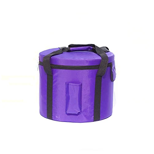 YongFeiCryatal Purple Heavy Duty Sponge Padded Crystal Singing Bowl Case for 12 inch Sound Bowls