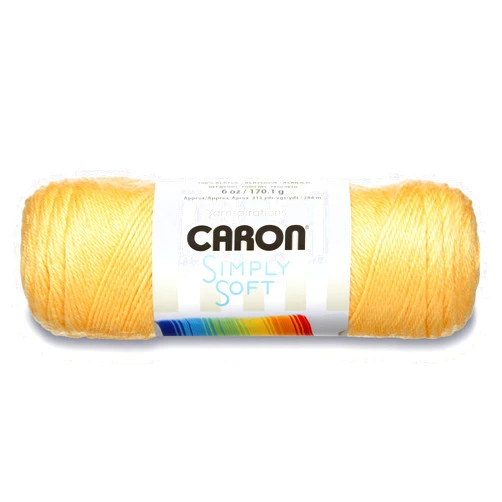 Caron H9700-9755 Simply Soft Solids Yarn, 6 oz, Sunshine
