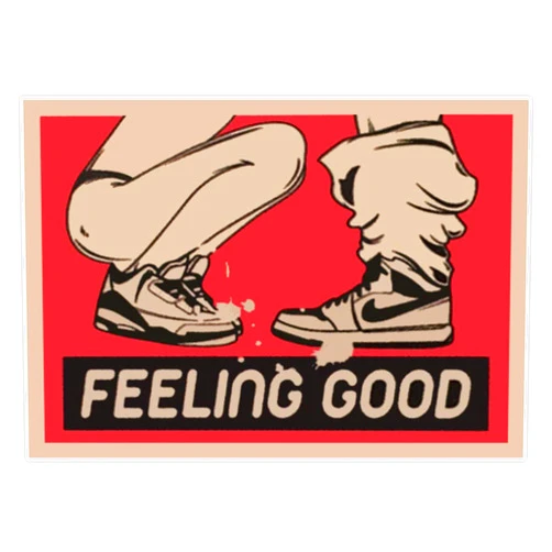 EMC Graphics Feeling Good Vinyl Waterproof Sticker Decal Car Laptop Wall Window Bumper Sticker 5