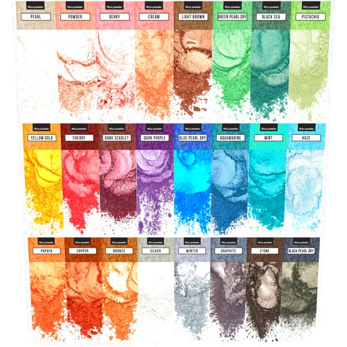 Soap Shop Mica Powder for Epoxy Resin – Pigment Powder for Nails – Epoxy Resin Color Pigment – Soap Making Dye – Mica Pigment Powder 24 Colors Set