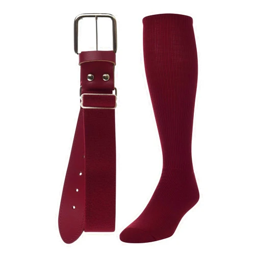 TCK Baseball or Softball Sock/Belt Combo- Youth & Adult Sizes for Boys and Girls Men and Women