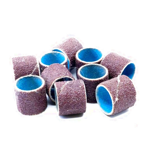 Benchmark Abrasives 3/4” x 3/4” Aluminum Oxide Abrasive Spiral Bands for Rotary Tools, Drum Sleeves for Sanding Deburring Blending Polishing on Metals Plastic Wood Rubber (10 Pack) - 150 Grit