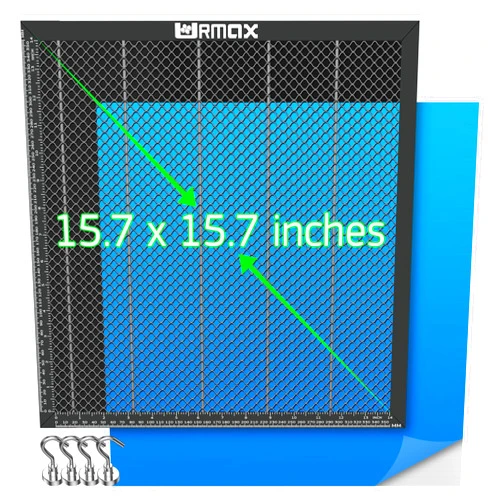 URMAX Honeycomb Working Table, Premium Honeycomb Laser Bed for Laser Cutter Engraver, Honeycomb Working Bed for Fast Heat Dissipation Desktop-Protecting with Aluminum Plate, 15.7