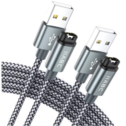 IIABC Charger Cable Compatible with Garmin Watch, 2-Pack 3.3FT USB Charger Cable Data Transfer for Garmin Fenix 5 5S Plus 6 6S 6X Pro 7 7S 7X, Forerunner 45 45S 245 Music 935 945 955 965 Charging Cord