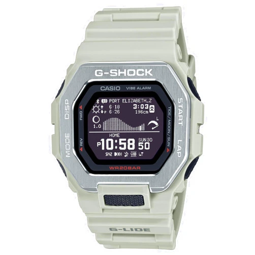 Casio G-Shock G-Lide Gray Sand Digital Surf Watch GBX-100-8, Grey