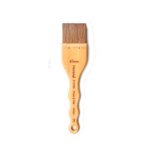 Herend Brush Series F-1725 (45mm) for Watercolor, Oilcolor, Acrylic with Horse Hair/Hake Flat Paintbrush