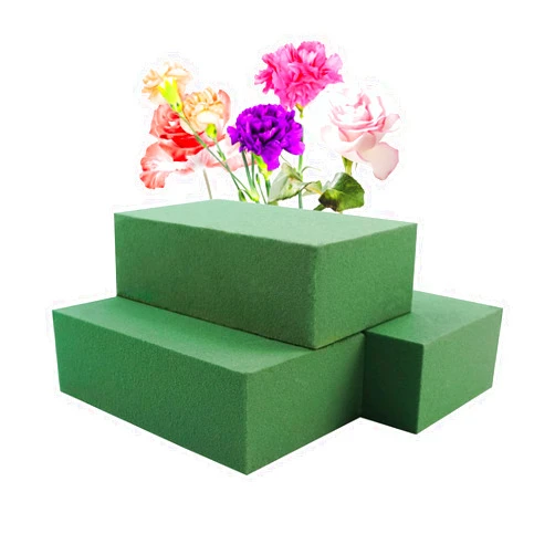 Prashent 3Pcs Floral Foam Blocks,Green Wet Dry Flower Foam Plant Foam for Fresh & Artificial Flower Arrangements DIY Craft 5.5”L x 3.1”W x 1.7”H