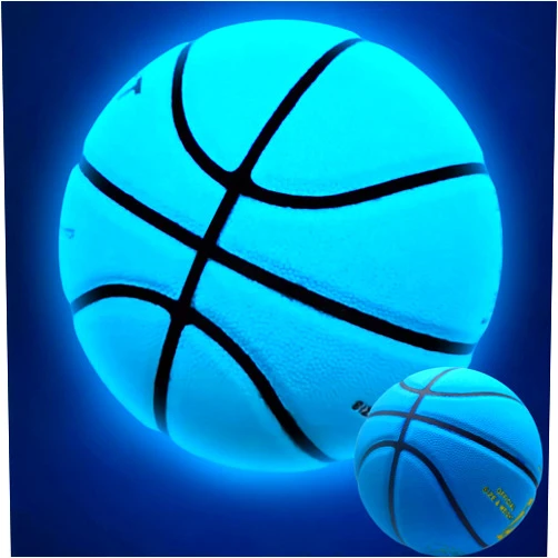 SCASEE Basketball Glow in The Dark - Blue Light Up Basketballs Official Size 7