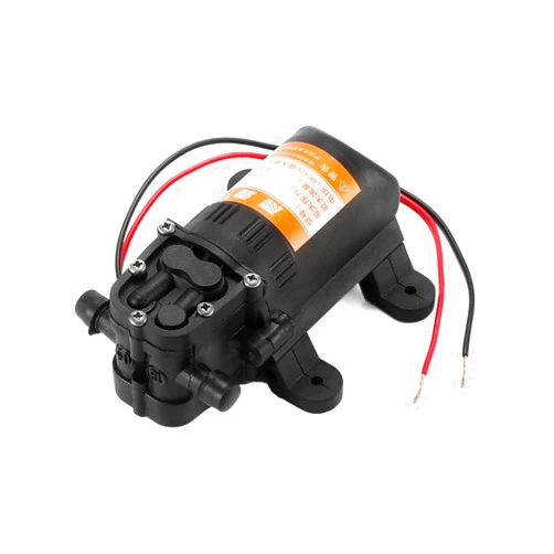Wrtgerht Mini Power Small Pump 12V 70PSI Agricultural Electric Water Pump Black Micro High Pressure Diaphragm Water Sprayer (Voltage : 12V)