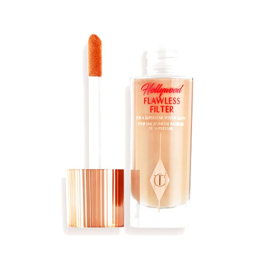 Charlotte Tilbury Hollywood Flawless Filter - Multi‑Use Makeup Primer, Complexion Booster & Illuminating Liquid Highlighter with Sheer Coverage - Smooths & Blurs Skin